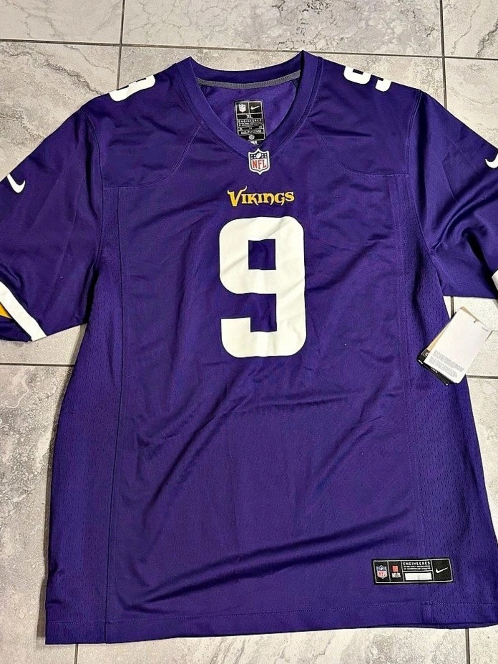 Nike Minnesota Vikings J.J. McCarthy #9 Nike Game Jersey Game Jersey Purple &